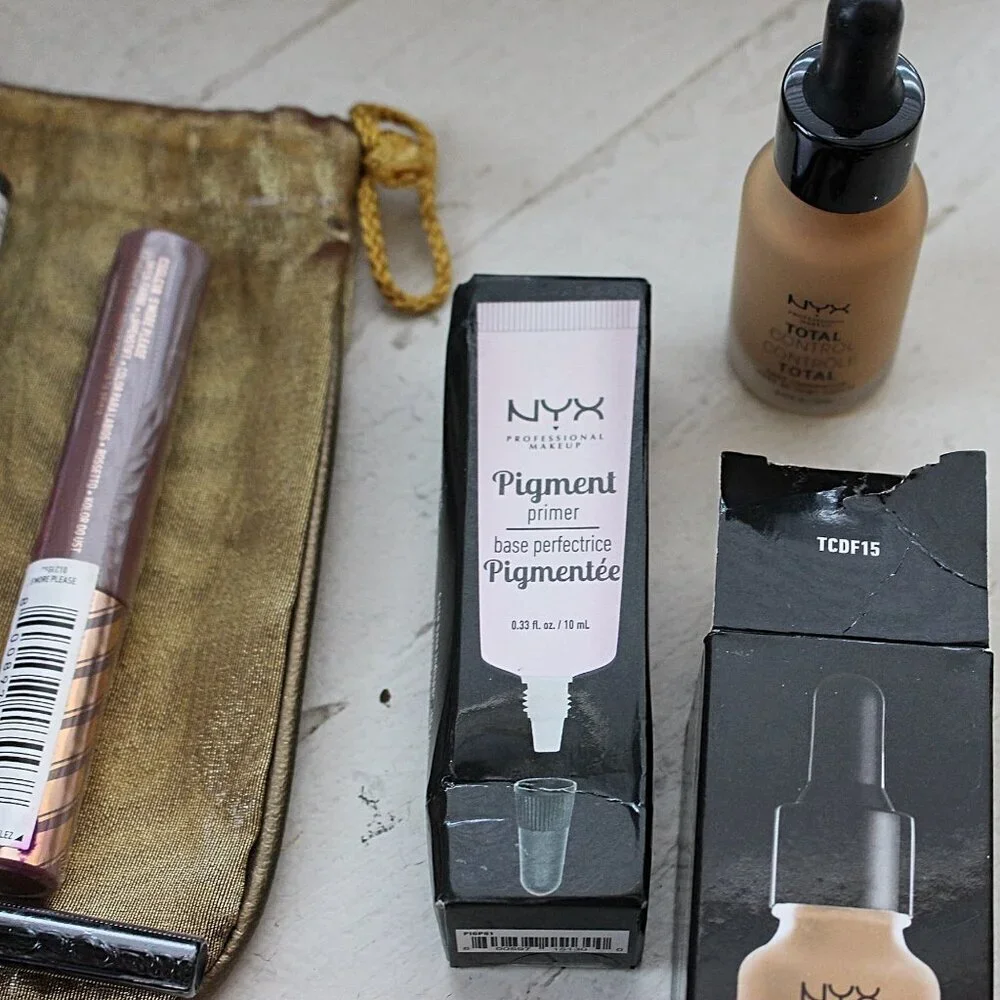 New - NYX Makeup Bundle, all sealed. Total Control Foundation, Pigment Primer